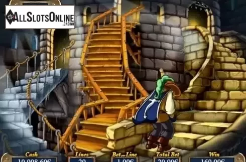Bonus Game screen. The Iron Mask from R. Franco