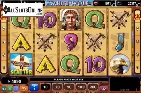 Screen3. The White Wolf from EGT