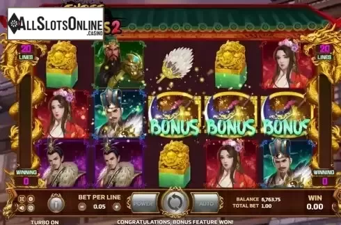 Bonus Game screen