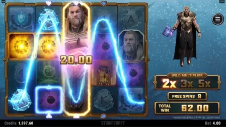 Thunderstruck Wild Lightning slot screenshot 5