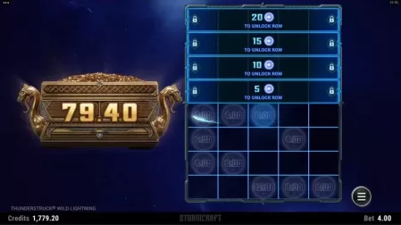 Thunderstruck Wild Lightning slot screenshot 3