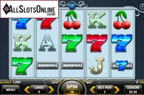 Reel Screen. Triple Sapphire Sevens from Spin Games