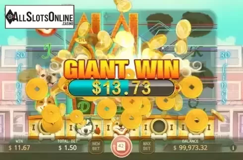 Giant Win screen
