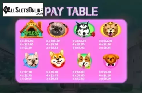 PayTable screen