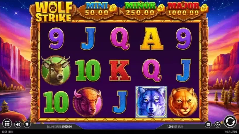 Wolf Strike slot screenshot 1
