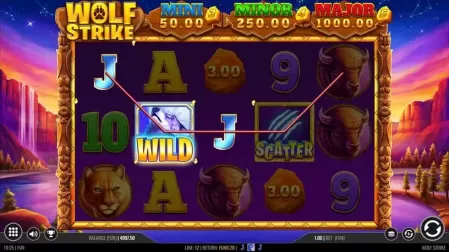 Wolf Strike slot screenshot 2
