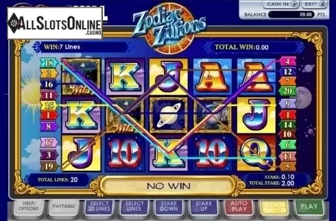 Screen3. Zodiac Zillions from Ash Gaming