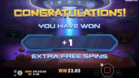 Alien Invaders slot screenshot 5