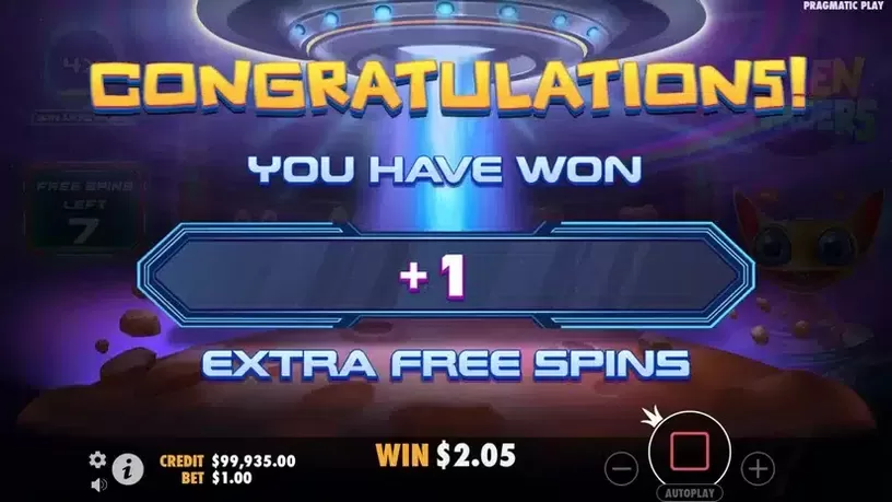 Alien Invaders slot screenshot 5