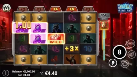 Beastly Burglars slot screenshot 4
