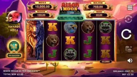 Bison Moon Ultra Link & Win slot screenshot 3