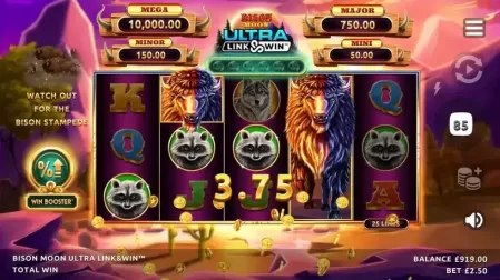 Bison Moon Ultra Link & Win slot screenshot 4