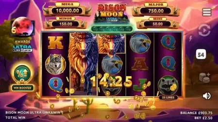 Bison Moon Ultra Link & Win slot screenshot 5
