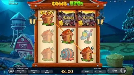 Cows & UFOs slot screenshot 3
