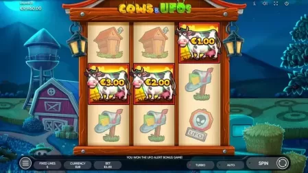 Cows & UFOs slot screenshot 4