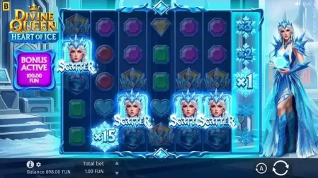 Divine Queen: Heart of Ice slot screenshot 2