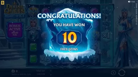 Divine Queen: Heart of Ice slot screenshot 3