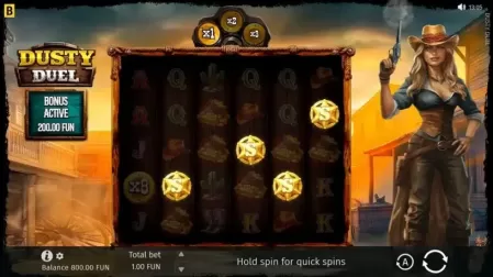 Dusty Duel slot screenshot 2