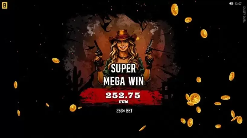 Dusty Duel slot screenshot 