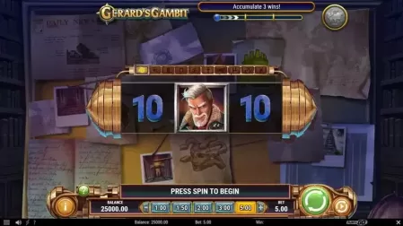 Gerard's Gambit slot screenshot 1