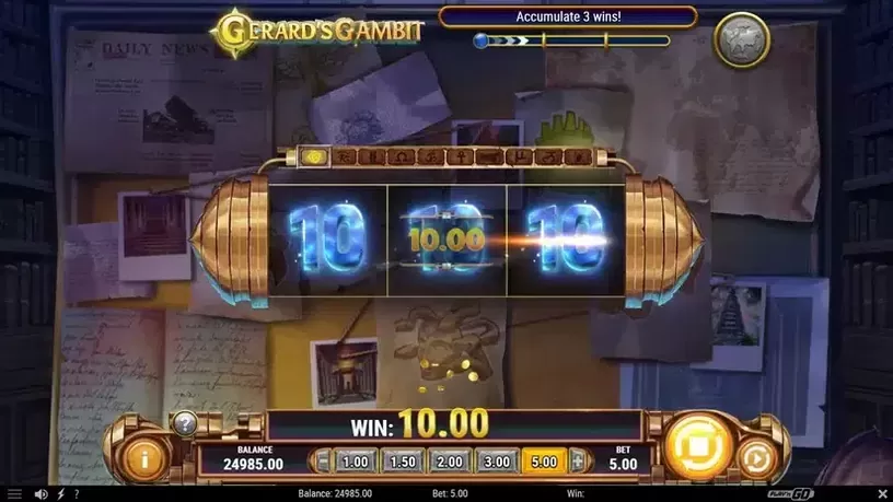 Gerard's Gambit slot screenshot 2