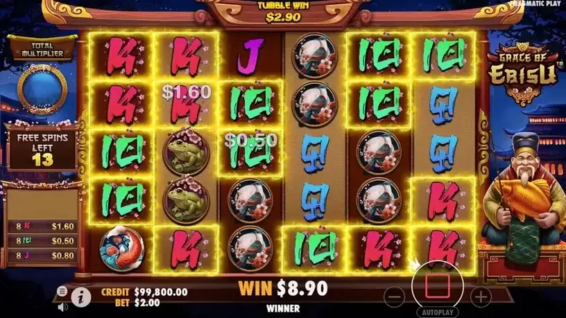 Grace of Ebisu slot screenshot 