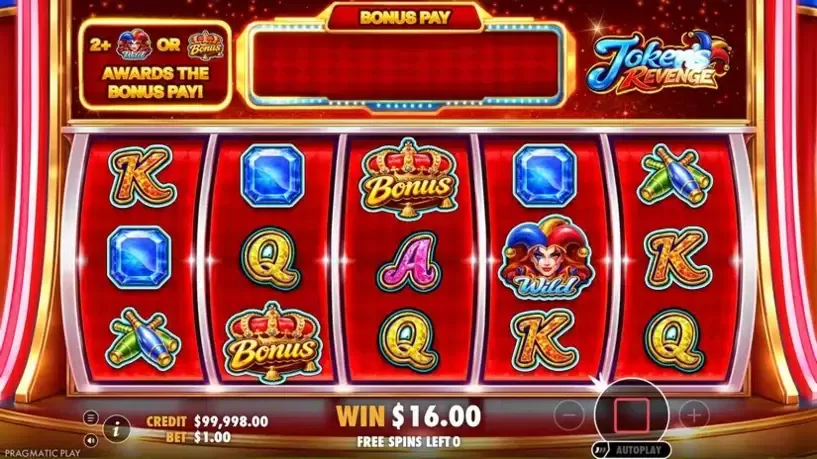 Joker’s Revenge slot screenshot 
