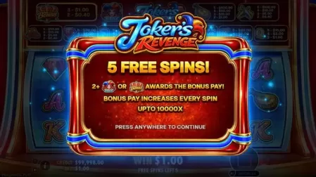 Joker’s Revenge slot screenshot 4