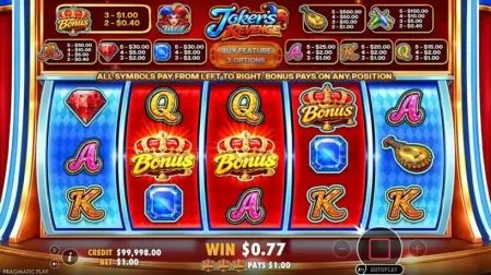 Joker’s Revenge slot screenshot 3
