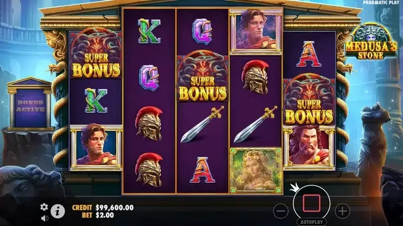 Medusa's Stone slot screenshot 3