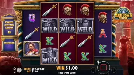 Medusa's Stone slot screenshot 5