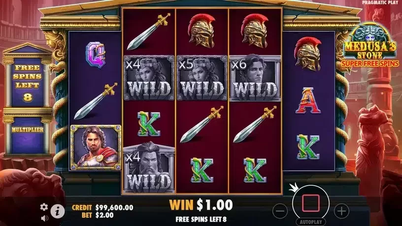 Medusa's Stone slot screenshot 5