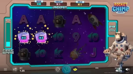 Rocket Chimp Jackpot slot screenshot 2