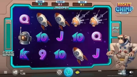 Rocket Chimp Jackpot slot screenshot 1
