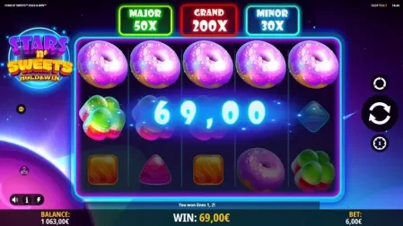 Stars n' Sweets Hold & Win slot screenshot 2