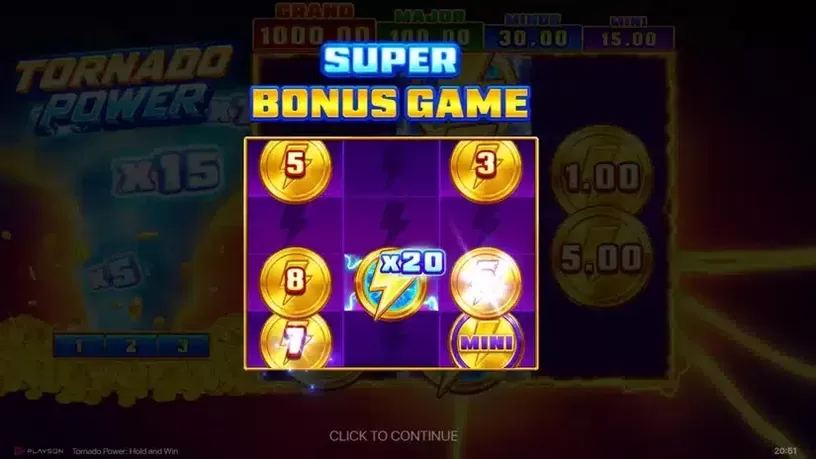 Tornado Power: Hold and Win slot screenshot 3
