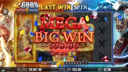 2 Gods Zeus vs Thor slot screenshot 5