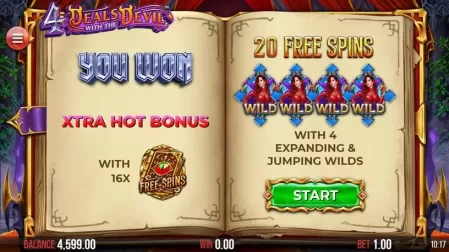 4 Deals With The Devil slot screenshot 3
