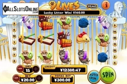 Game workflow . 9Lives from Slot Factory
