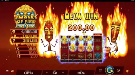 9 Masks of Fire HyperSpins slot screenshot 5