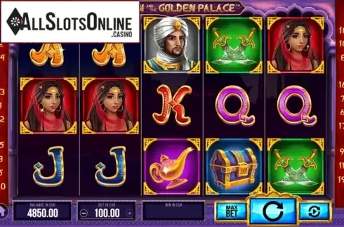 Reel screen. Aladdin and the Golden Palace from SYNOT