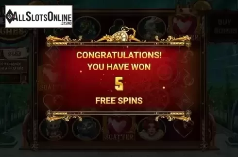 Free Spins Win Screen 2