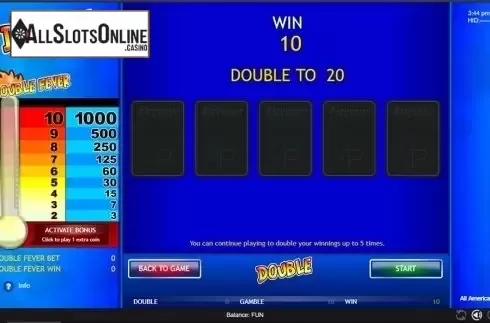 Double game screen. All American (Espresso Gaming) from Espresso Games