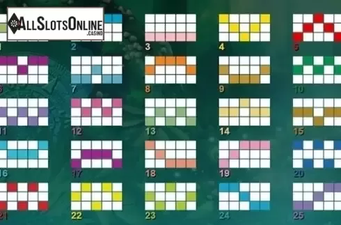 Paylines. Amazon Idols Million Maker from NextGen