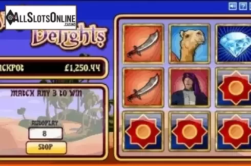 Win Screen . Arabian Delights from Playtech
