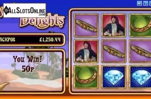 Win Screen . Arabian Delights from Playtech