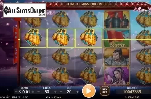 Win screen. Ba Wang Bie Ji from KA Gaming