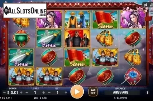 Reel screen. Ba Wang Bie Ji from KA Gaming