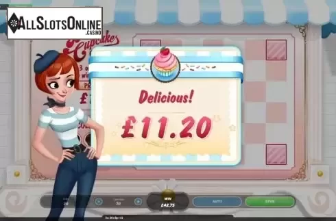 Total Win. Belle’s Cupcakes from Roxor Gaming