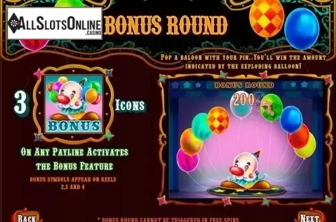 Screen3. Big Top Circus from MultiSlot